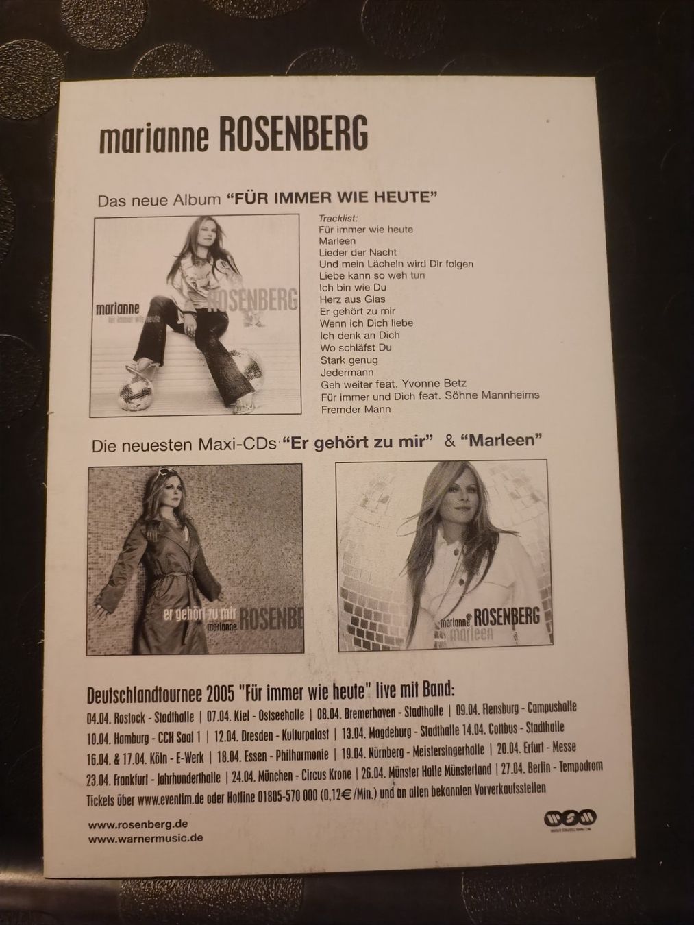 Autografi: Marianne Rosenberg - signierte Autogrammkarte – Usato da Menziken venduto da Artographs 1