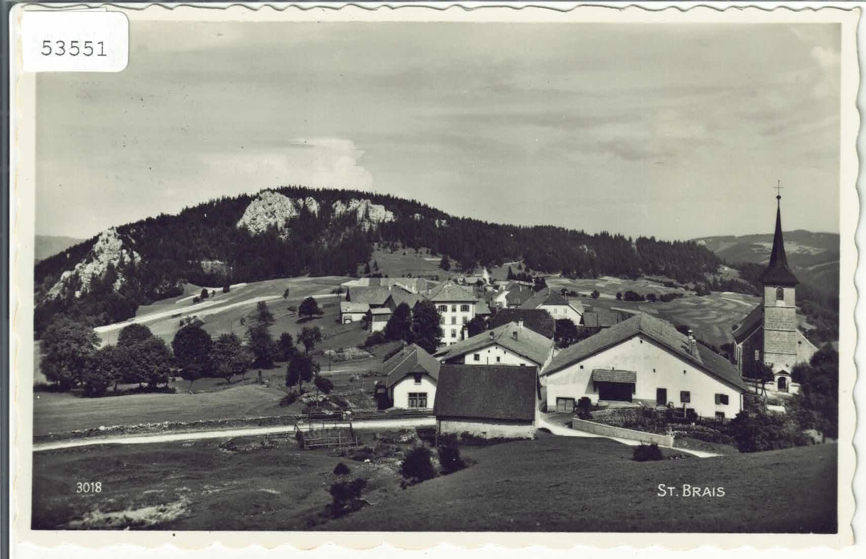 Cartoline postali: St. Brais - Vue generale – Usato da Ettingen venduto da Kartenplanet
