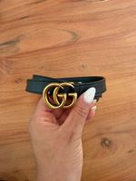 Gucci Gürtel schwarz mit goldener Schnalle guter Zustand
