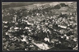 Lenzburg, Totalansicht vom Flugzeug aus