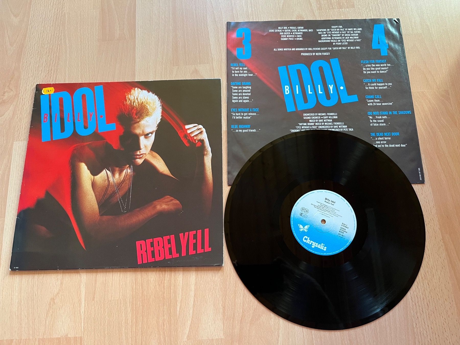 Schallplatten: Billy Idol - Rebel Yell – Gebraucht aus Giebenach von