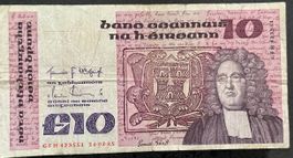 Irland 10 Pfund Note, 14-02-85, Rarität!