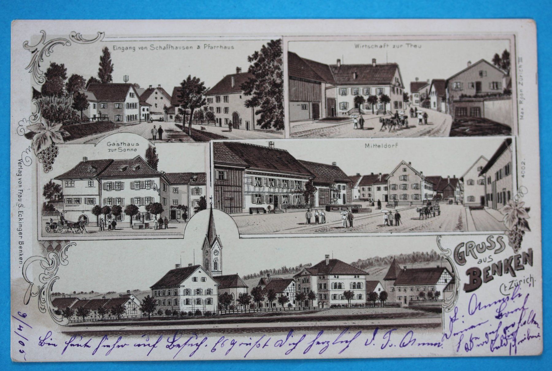 Ansichtskarten: BENKEN LITHO AK – Gebraucht aus Lotzwil von pirolh