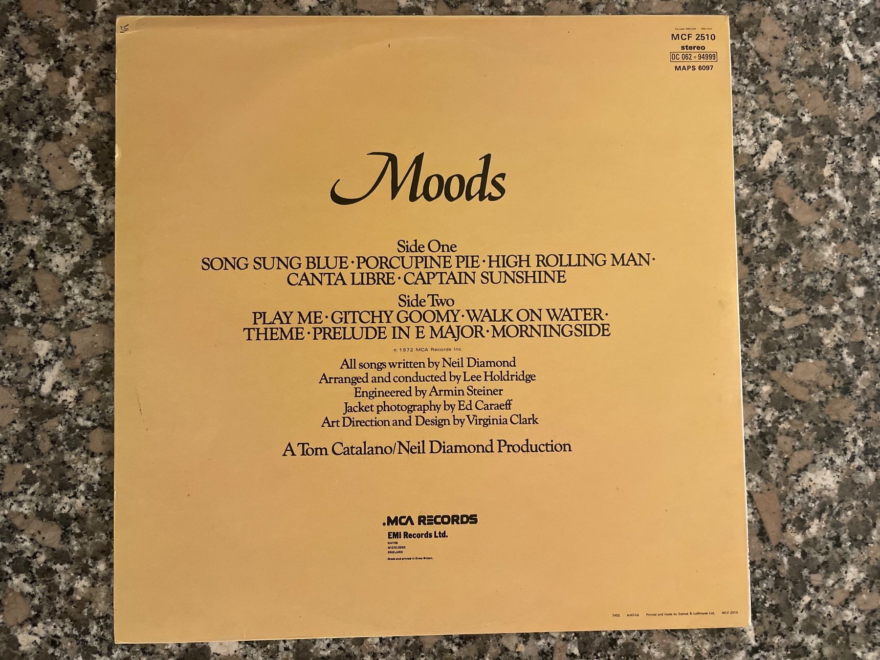 Dischi in vinile: S647 Neil Diamond - Moods – Usato da Frutigen venduto da Philippe_jsp 1