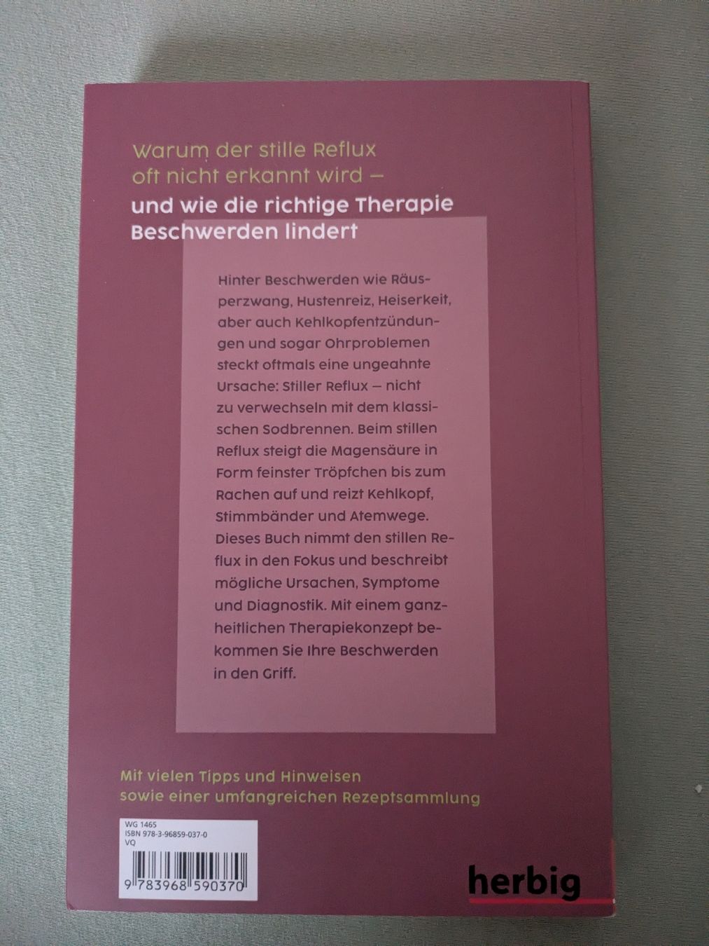 Bücher: Stiller Reflux! Neuer Ratgeber – Neu (gemäss Beschreibung) aus Sursee von Aniri 1