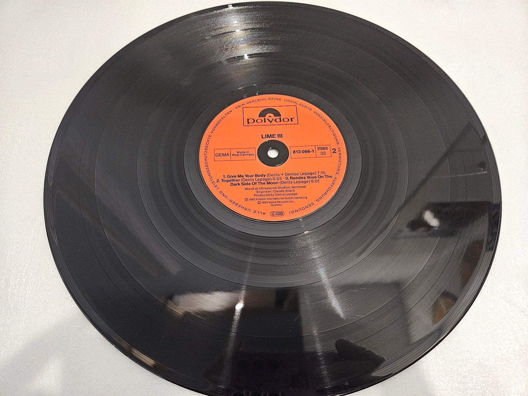 Dischi in vinile: Lime – Lime 3 (LP, Synth-pop, Disco) – Usato da Uster venduto da Vinyl-Leidenschaft 6