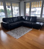 Ecksofa Leder schwarz gebraucht Grösse L 280cm x 180cm