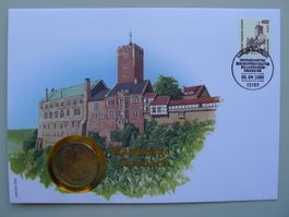 1982, DDR, Numisbrief mit Gedenkmünze "Wartburg Eisenach"