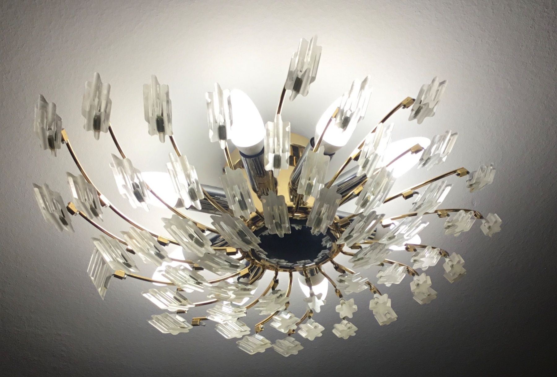 Lampade: Wand oder Deckenlampe Sunburst Mid Century – Usato da Schlieren venduto da Jeajet 1