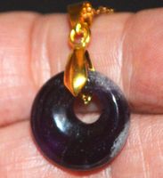 Halskette L-8272 – Amethyst ca.18x18mm