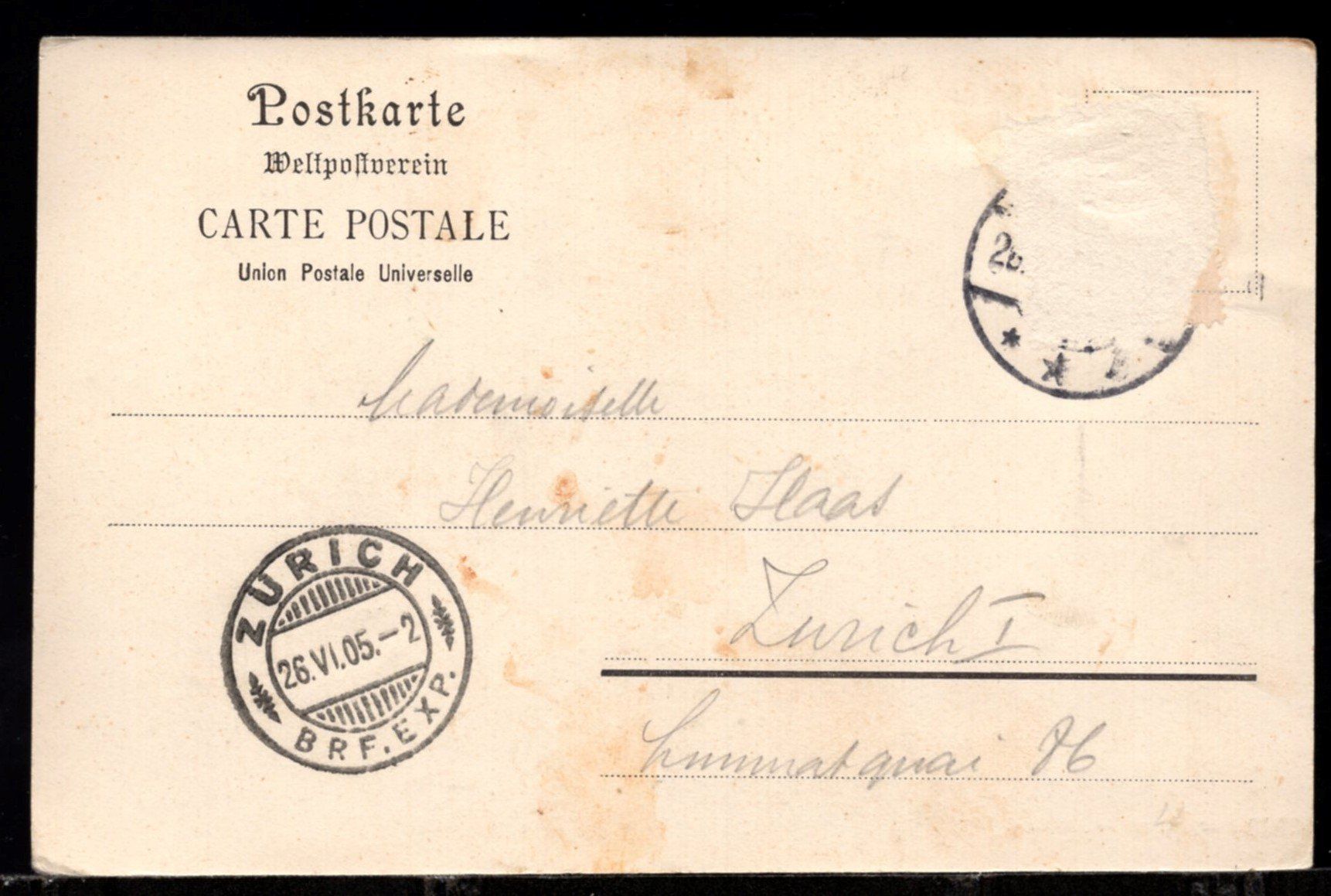 Cartoline postali: Säckingen  Bergsee  1905 – Usato da Aarau venduto da kufi44 1