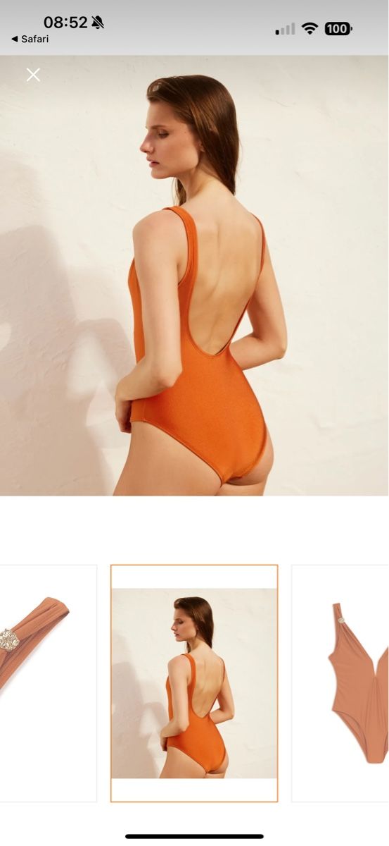 Costumi da bagno & Bikini: Orangefarbener Badeanzug – Usato da Döttingen venduto da SenKirman 4