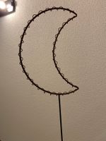 Mond / Luna, Ständer in Rostoptik, 151cm, seltenes Fundstück