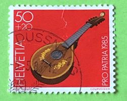 Nr.B 208 GESTEMPELT Halszither,Bern 1985  