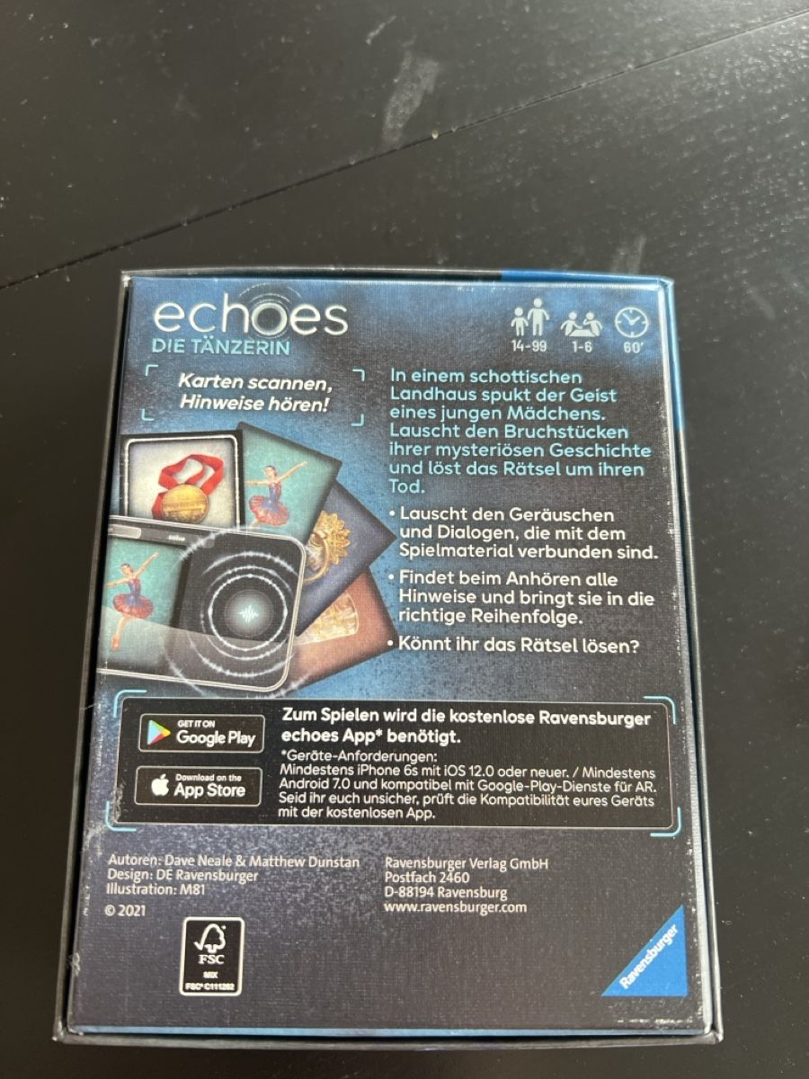 Ravensburger Jeux: Echoes: Die Tänzerin - Escape Game - Ravensburger – Neuf (Voir description) à Heerbrugg par bluekolibri 1