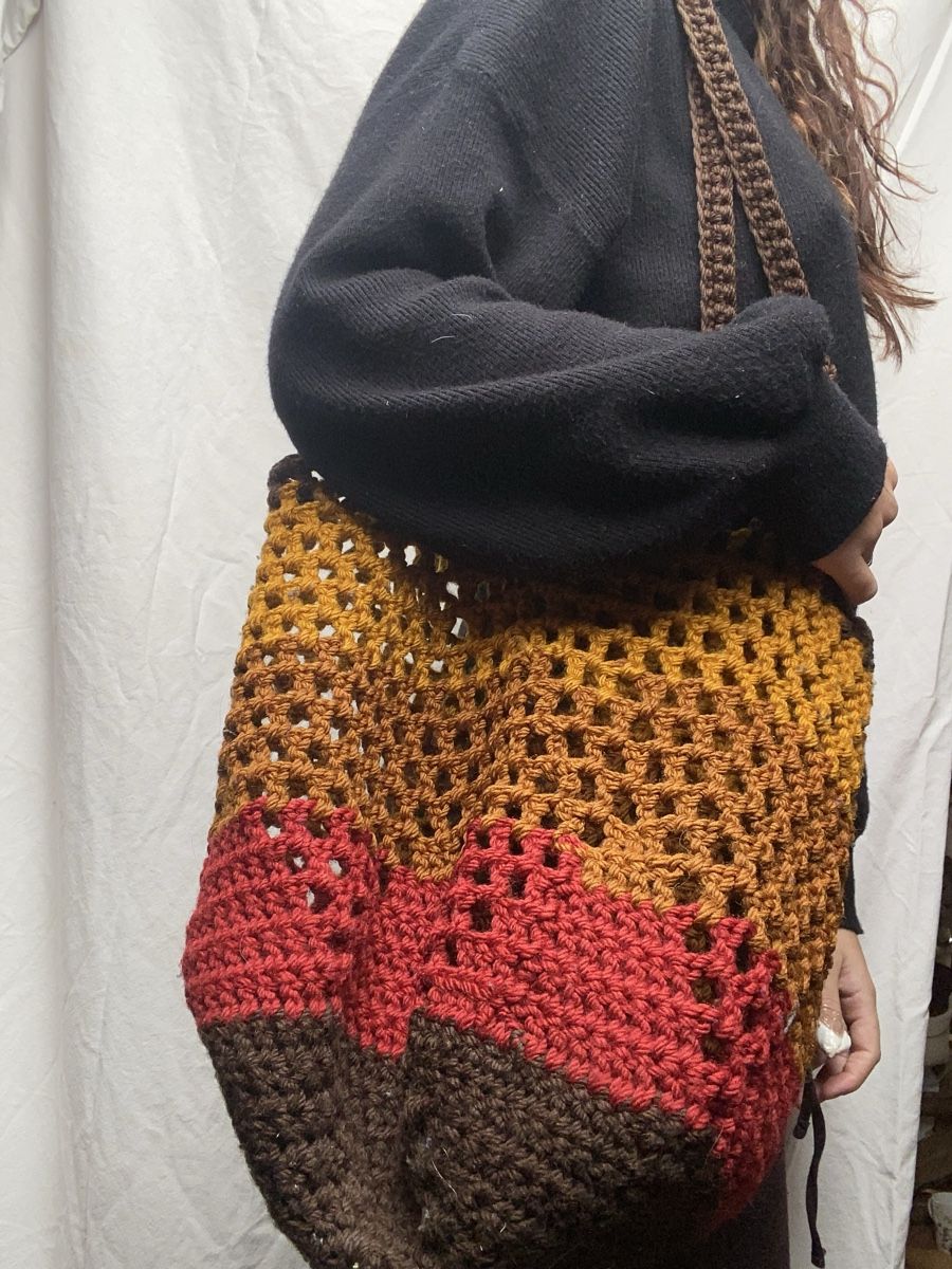 Taschen für Damen: Gehäkelte Tasche mehrfarbig – Gebraucht aus Rehetobel von Norea69 2