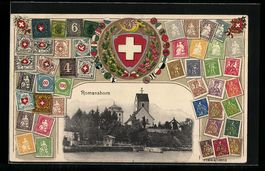 Romanshorn, verschiedene Briefmarken der