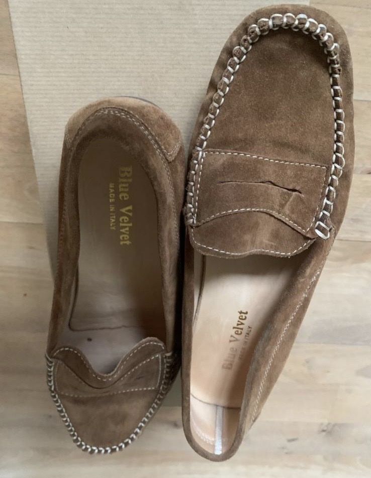 Damenschuhe: Mokkassins 39.5, Blue Velvet – Gebraucht aus Zürich von TruudiT