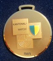 Luzerner Kantonalmatch 1989 - 70mm - Messing/Bronze/verg.