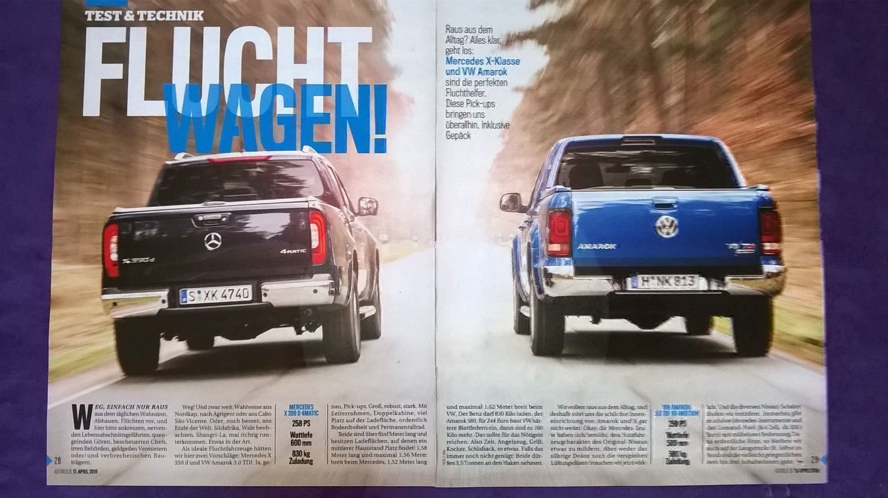 Tutti pezzi di ricambio auto: Bericht VW Amarok vs. Mercedes X – Usato da Bern venduto da micky031