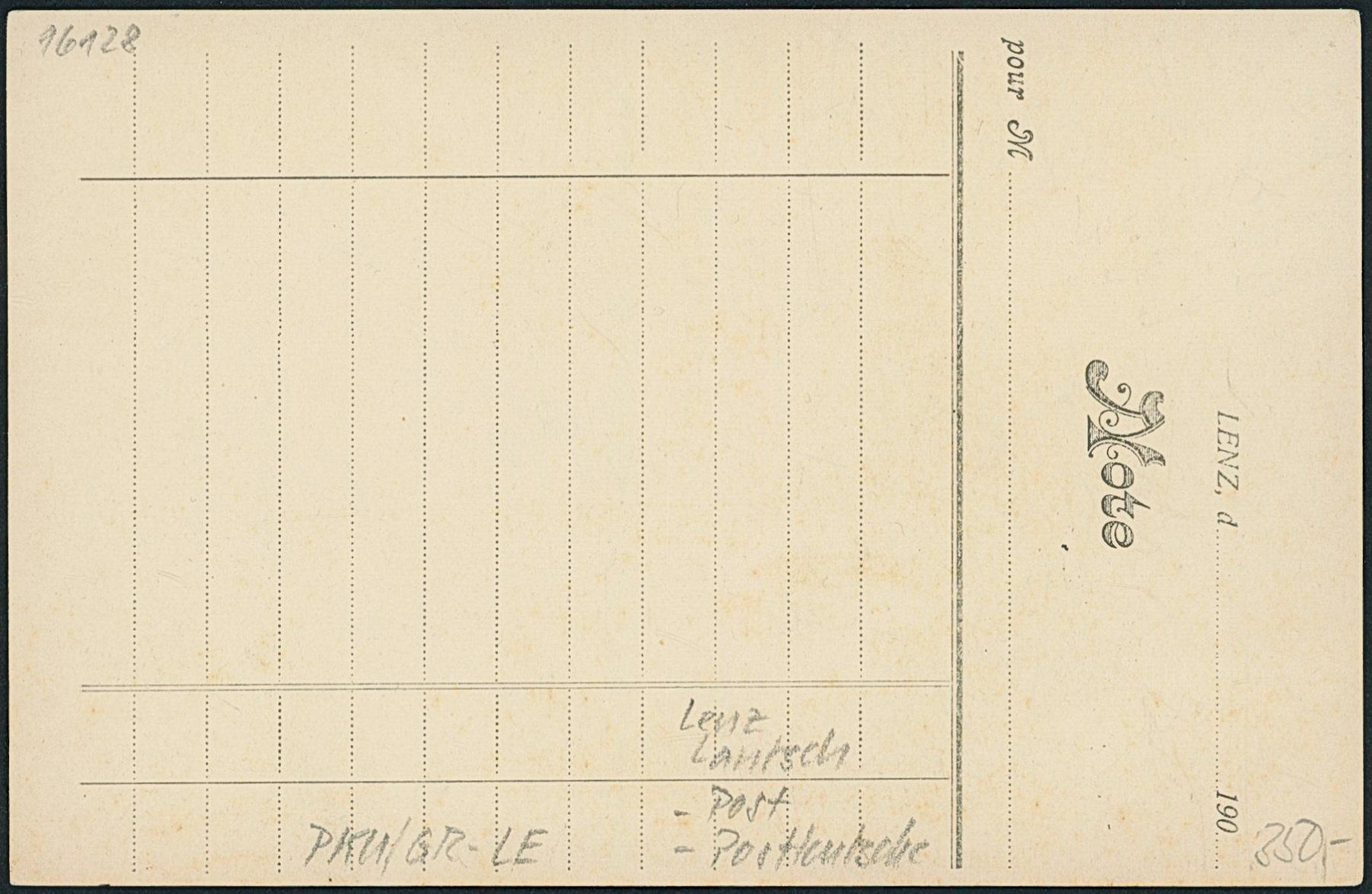 Cartes postales: GR Lenz - Lantsch - Post - Postkutsche – D'occasion à Schindellegi par leecollect 1