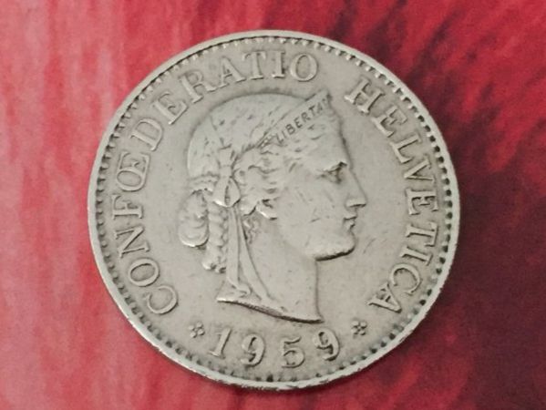 Tutti le monete: 10 Rappen 1959 ss-vz – Usato da Elsau venduto da herbybay