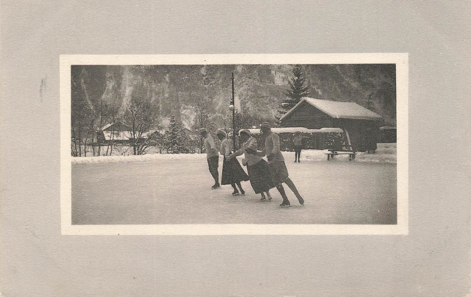 Cartoline postali: Nyon Schlittschuhlaufen – Usato da Biasca venduto da Blenio71