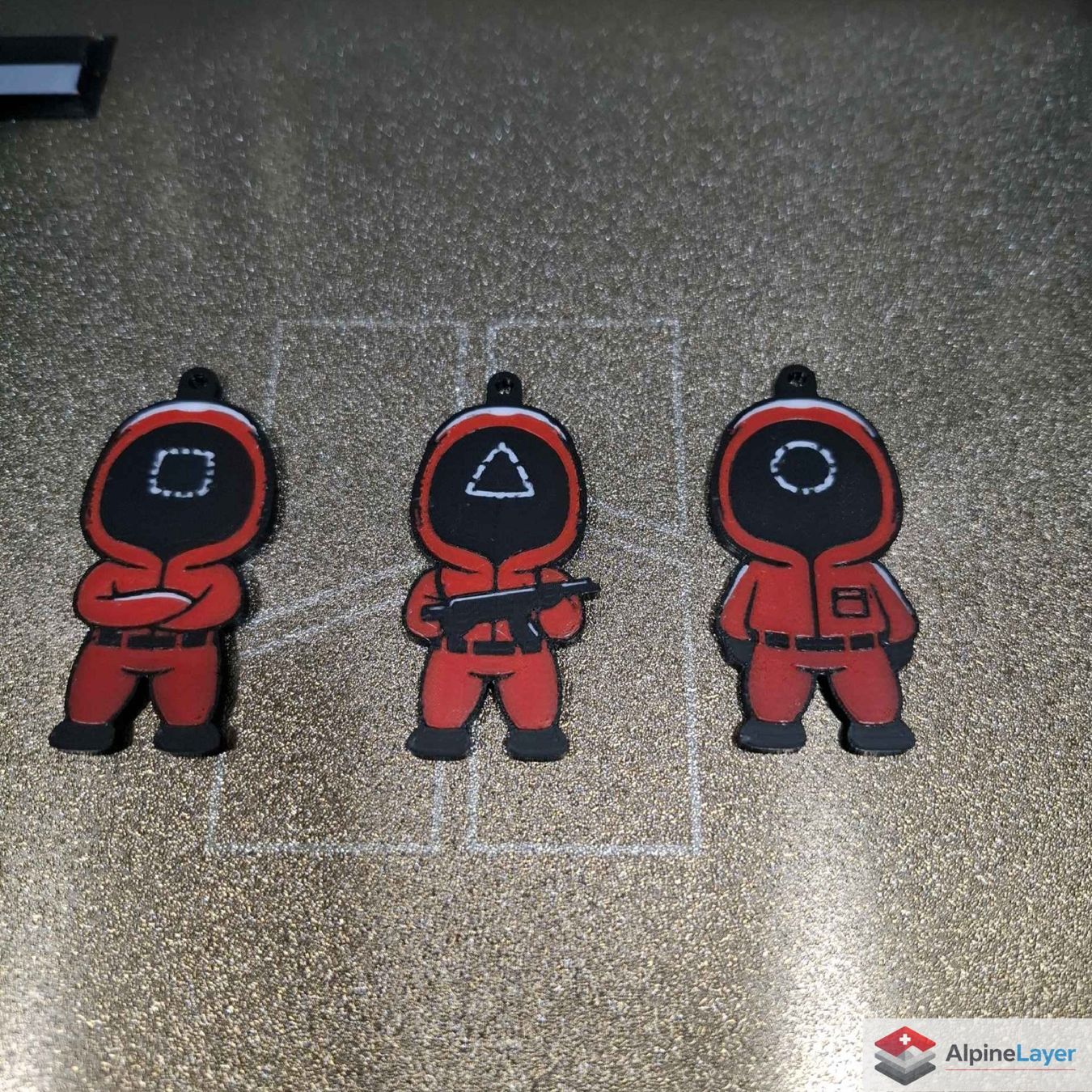 Portachiavi: Squid Game Keychain 3D Printed Keyring – Nuovo (secondo la descrizione) da Losone venduto da AlpineLayer 1