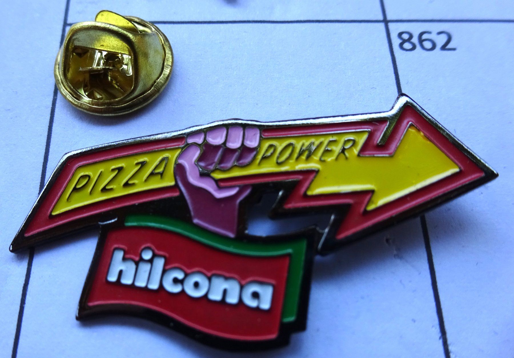 Placchette & Badge: Pin HELICONA  Pizza Power – Usato da Utzenstorf venduto da BUtter81