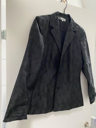 Seidenblazer schwarz NEU