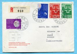 FDC 1964 mit Satz SBK Nr. 402-405 nach Plzen