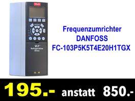 🔴 Frequenzumrichter DANFOSS FC-103P5K5T4E20H1TGX  /185X