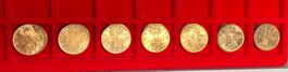 Top 2 Rappen 1963 - 1974 Schweiz komplette Serie, 7 Stück