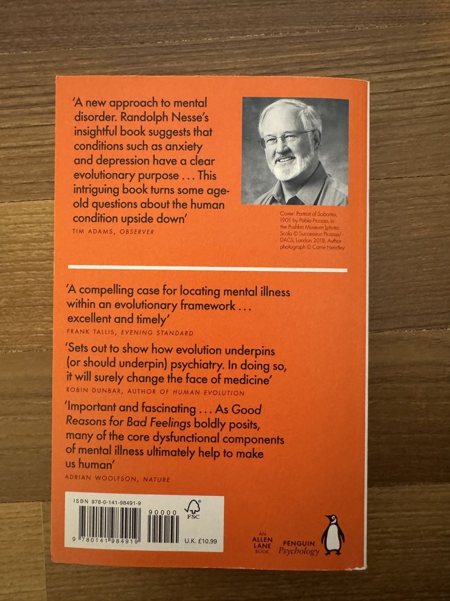 Libri: Good reason for Bad feelings - Randolph M. Nesse – Nuovo e nell'imballaggio originale da Winterthur venduto da A2001. 1