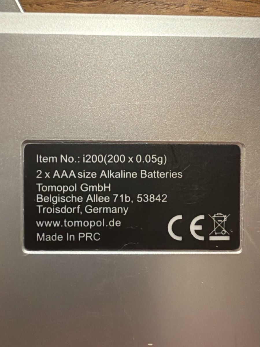 Accessori da laboratorio: Digitalwaage Tomopol i200 silber – Usato da Trubschachen venduto da Kaeti 3