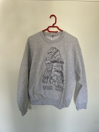 Trendiger "Vlad Tepes" Sweatshirt, Grau, Grösse M, Top!