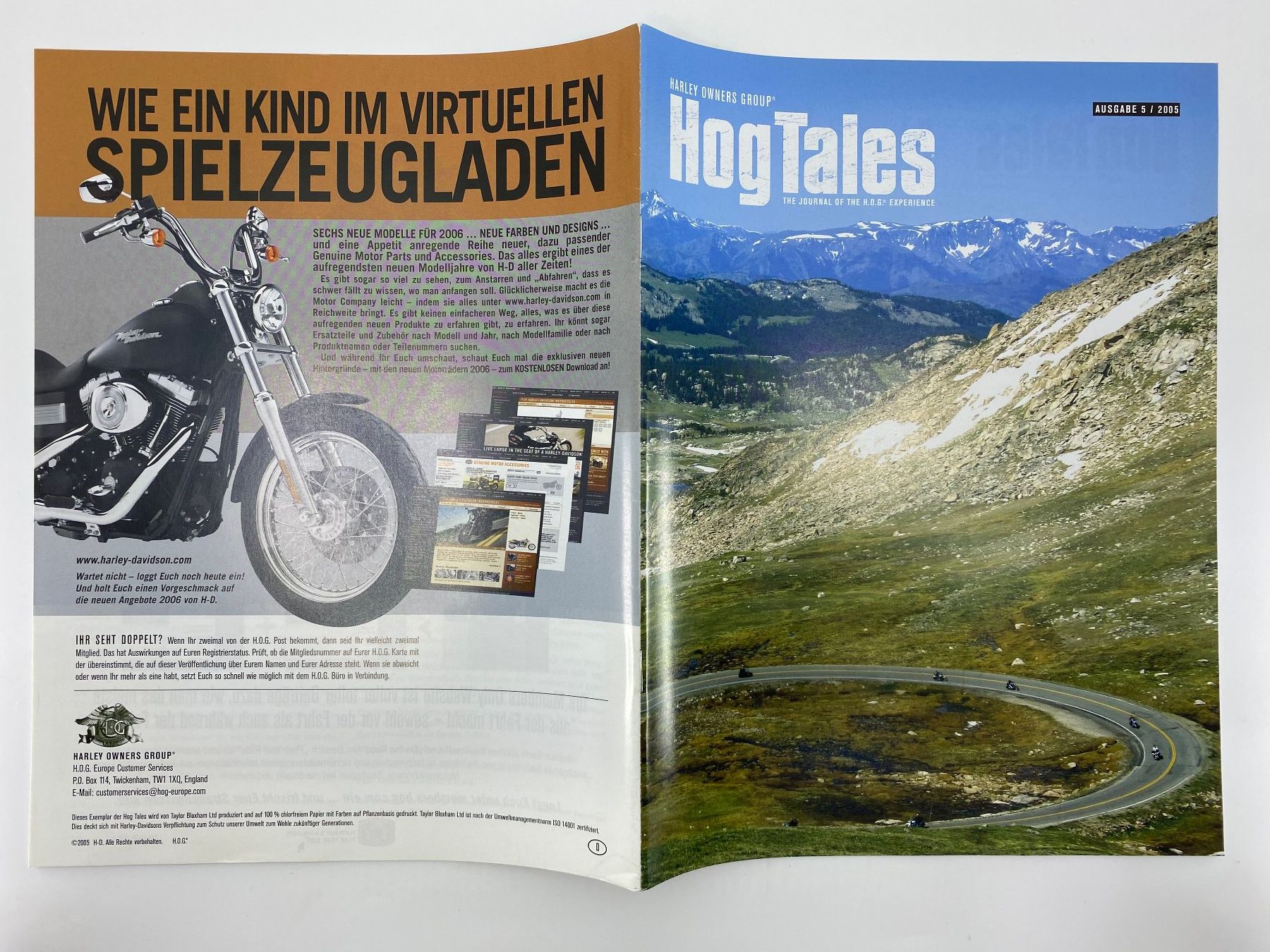 Riviste & Magazine: Harley Owners Group HOG Magazine  HogTailes 2005 – Usato da Langwiesen venduto da Restposten-24 4