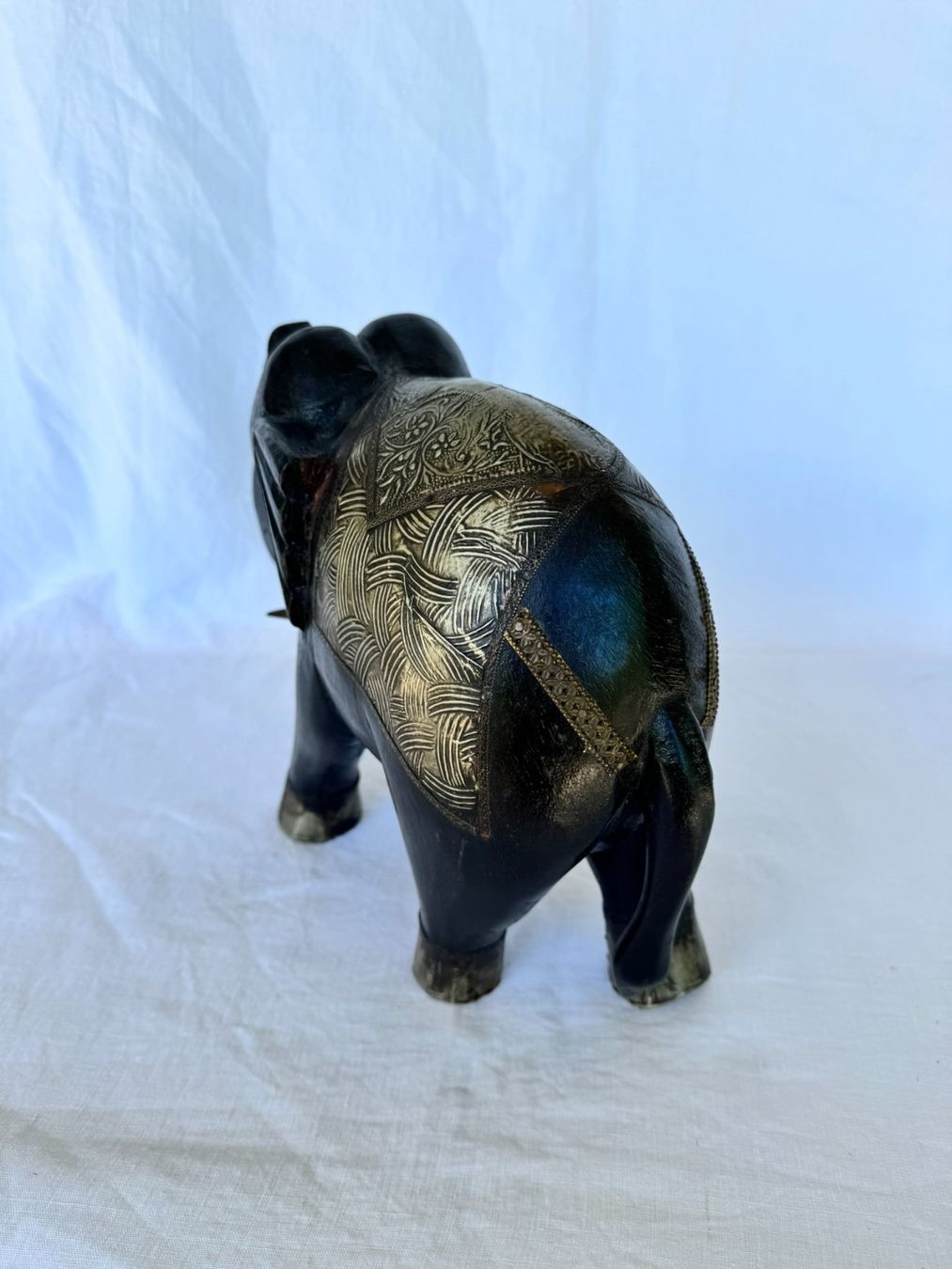Statuette: Schöne Deko Elefant Holz Metall Optik – Usato da Oetwil a.d. Limmat venduto da Rodrigues06 3