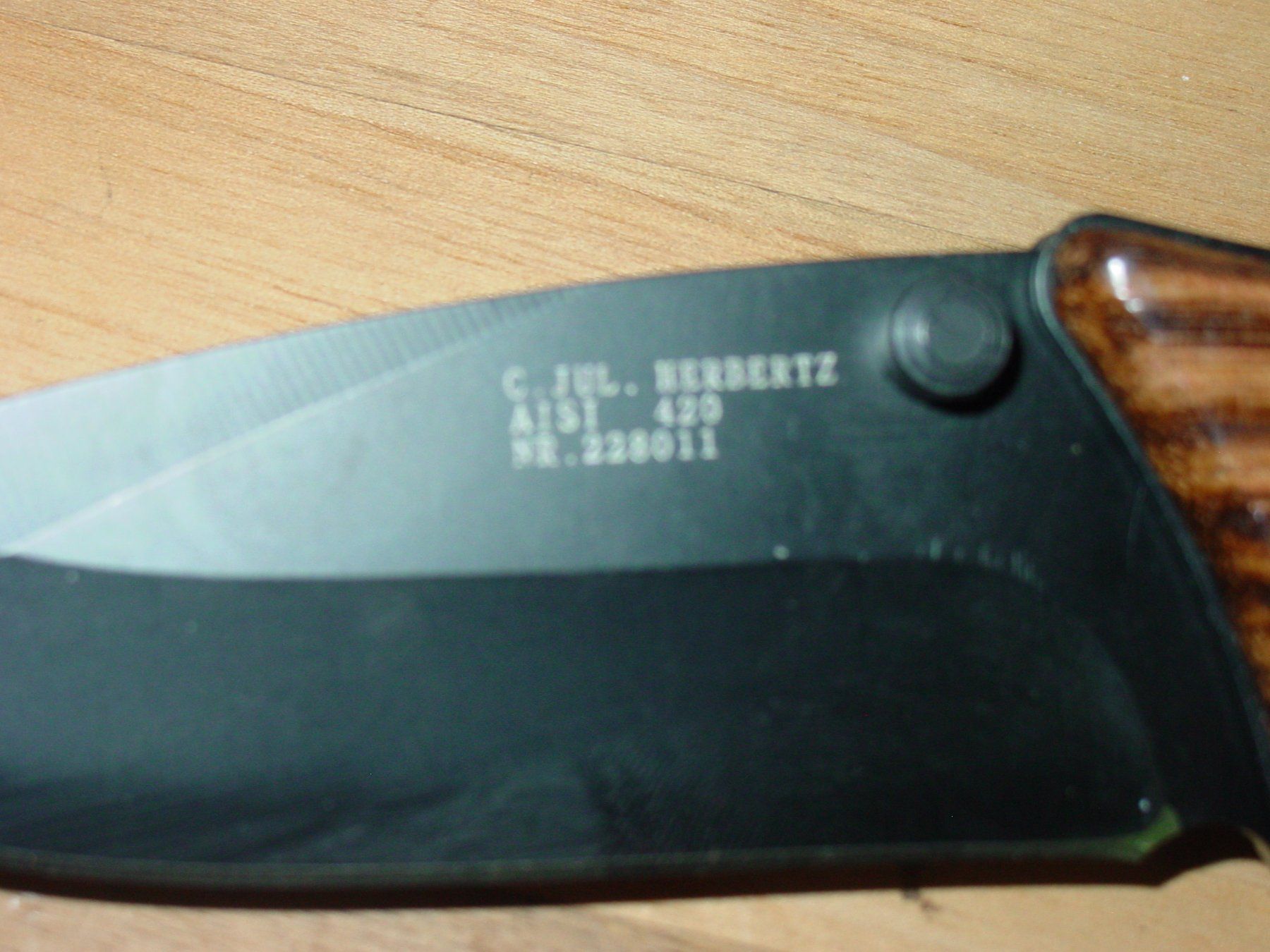 Herbertz Coltelli tascabile: Herbertz Klappmesser Wood selten ! – Nuovo e nell'imballaggio originale da Ursenbach venduto da rekruten-shop 3