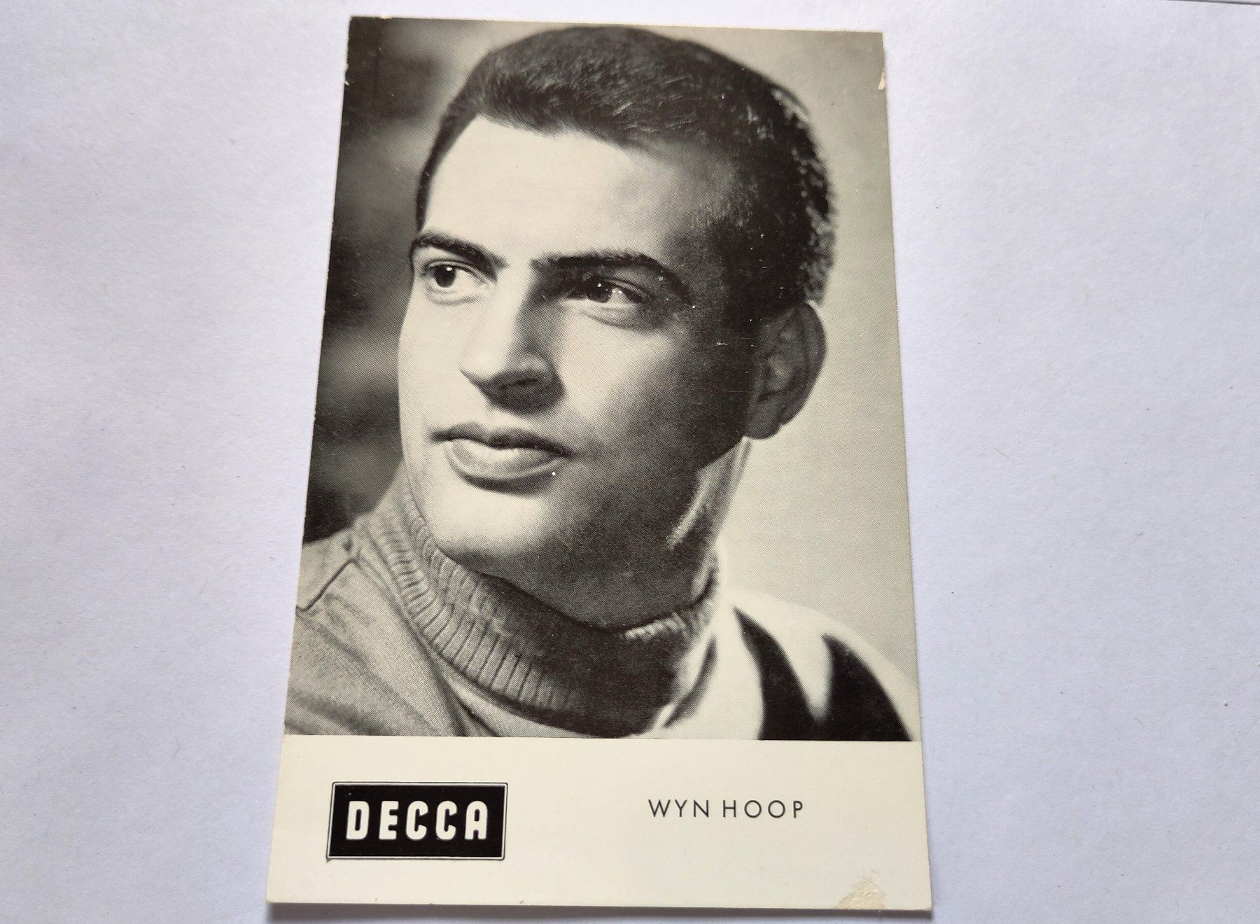 Autographes: Wyn Hoop, deutscher Schlagersänger – D'occasion à Schaffhausen par RolfMeister