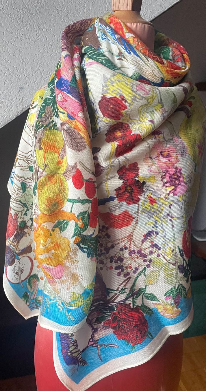 Fabric Frontline Foulard & Sciarpe: Kaschmirschal Fabric Frontline – Nuovo (secondo la descrizione) da Zürich venduto da Poppy108 1
