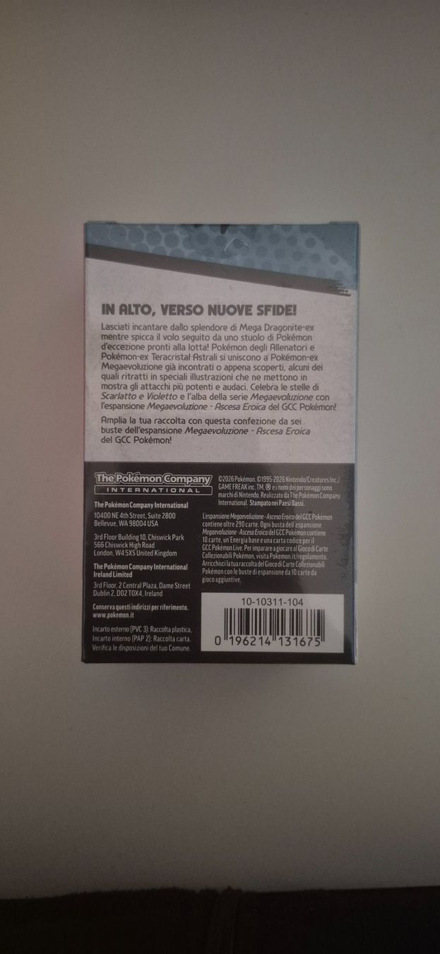 Pokémon Carte collezionabili: Pokemon Ascesa Eroica Box 6 – Nuovo e nell'imballaggio originale da Corteglia venduto da Aris2315 1