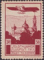 1913, Vorläufer SOLOTHURN ungebraucht ohne Gummi, Kat: 200.-