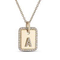 Collana e pendente in oro rosa con diamanti naturali
