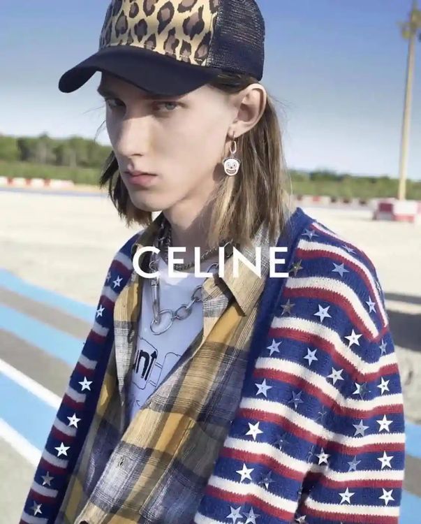 Celine SS21 Star Embroidered Loose Cardigan The Dancing Kid | Kaufen ...