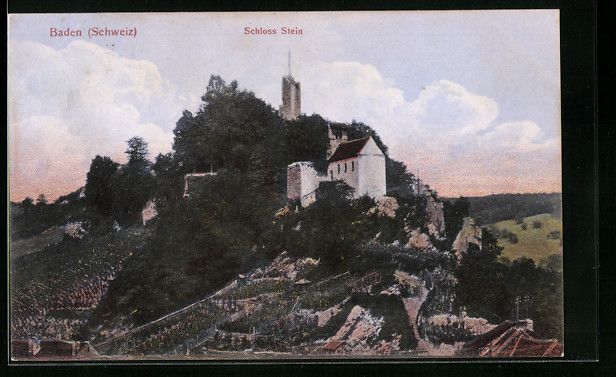 Cartoline postali: AK Baden, Schloss Stein, 1909 – Usato da Berlin venduto da bartko-reher