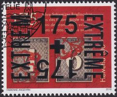 2018: W115A (seltener silbriger Aufdruck) gestempelt.