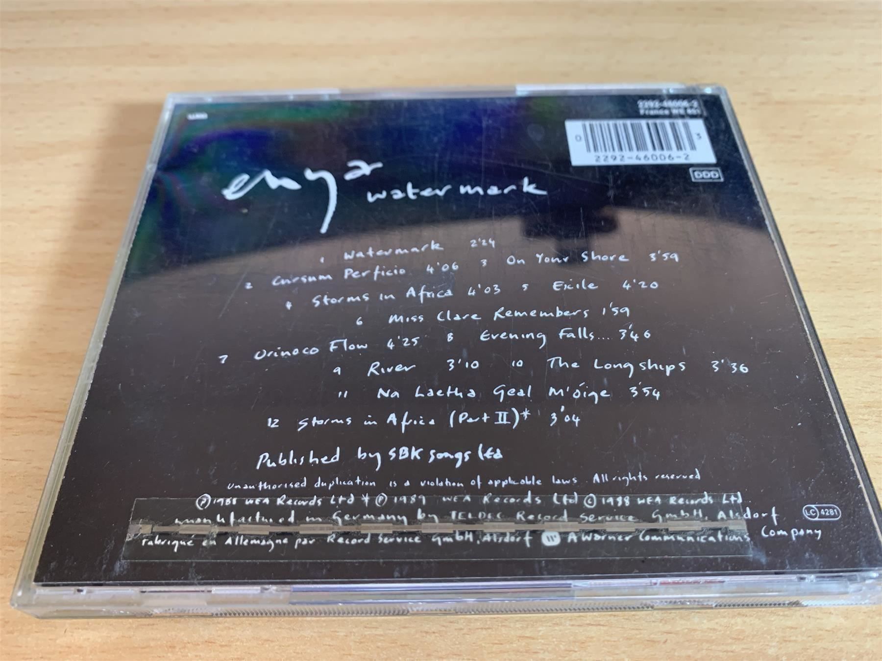 CD: Enya – Watermark – Usato da Rikon im Tösstal venduto da Alpenmutz 1