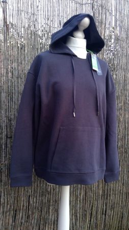 Pullover à capuche gris anthracite, taille L, NEUF