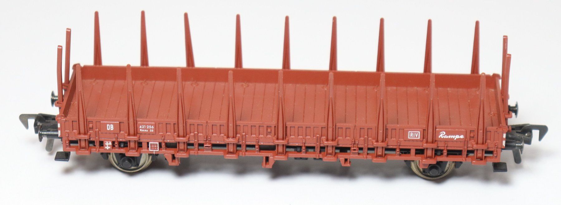 Fleischmann Modellini di ferrovie: Fleischmann 5221 H0 DB Rungenwagen Rmms 33 – Usato da Frick venduto da volvo850driver 2